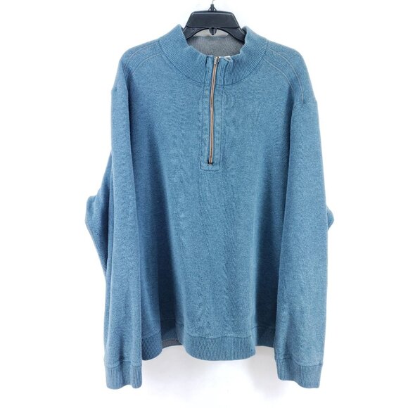 Tommy Bahama Reversible Half Zip Pullover Men's Size XXL Blue - Picture 1 of 8